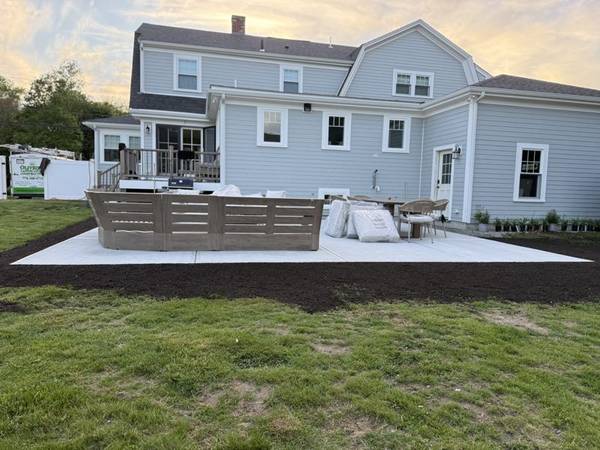 Backyard patio finished and ready for outdoor living